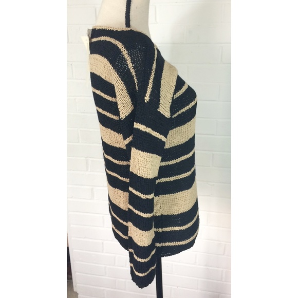 Jones New York Women's Sweater S black tan NEW - Picture 2 of 7
